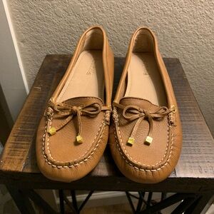 Sperry Top Sider Camel Brown Driving Loafers